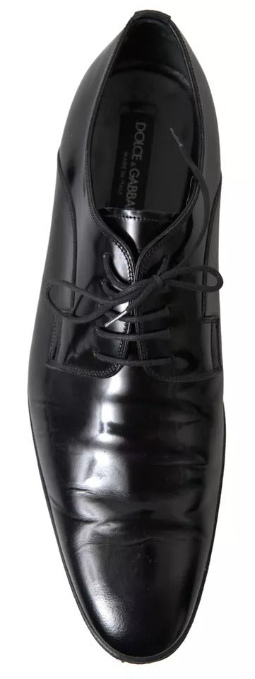 Chaussures de ville habillées Dolce & Gabbana en cuir poli noir