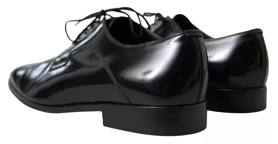 Chaussures de ville habillées Dolce & Gabbana en cuir poli noir