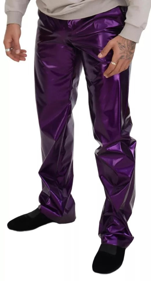 Dolce & Gabbana Purple Casual Pants for Men detail view