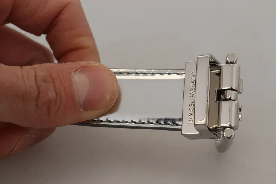 Dolce & Gabbana Silver Belt for Women side view