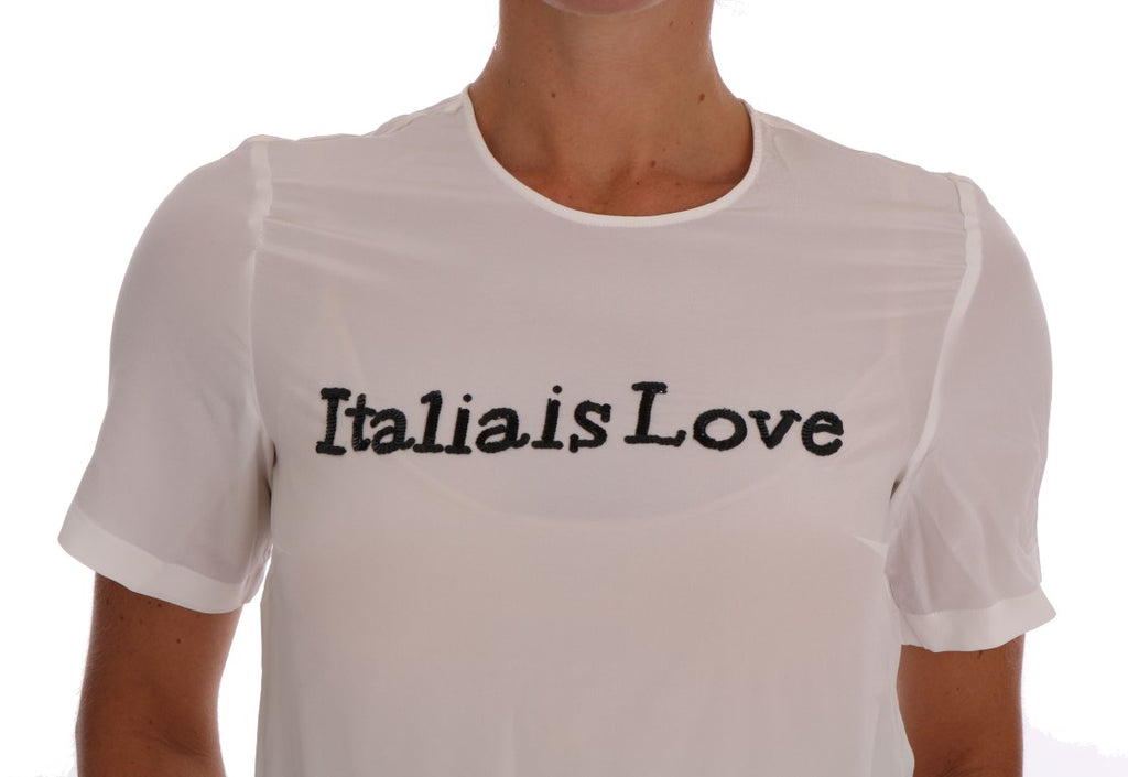 Dolce & Gabbana White T-Shirt for Women side view