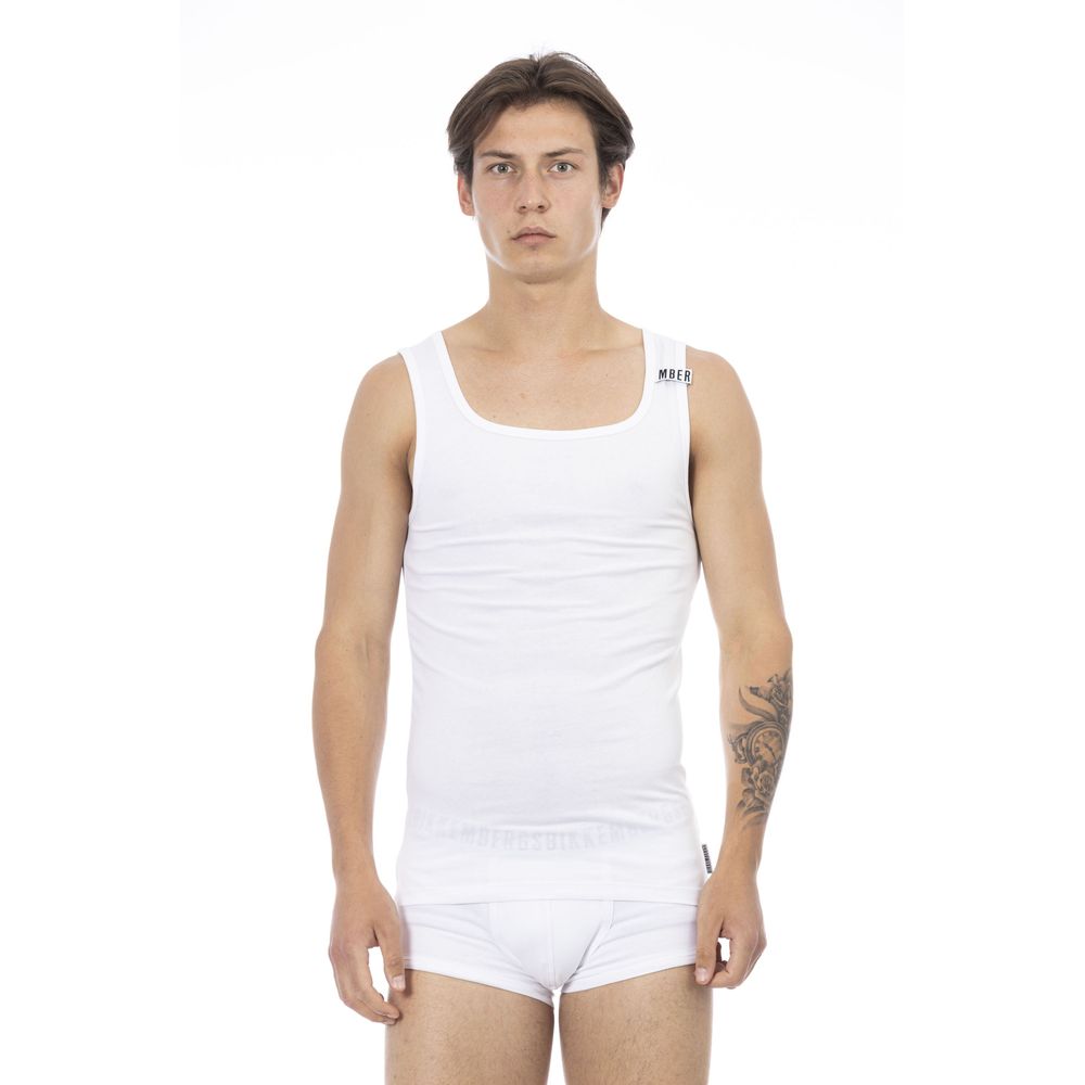 Bikkembergs White T-Shirt for Men