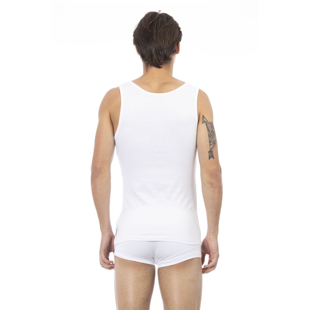 Bikkembergs White T-Shirt for Men detail view