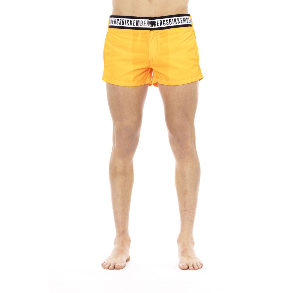 Bikkembergs Orange Swim Shorts for Men