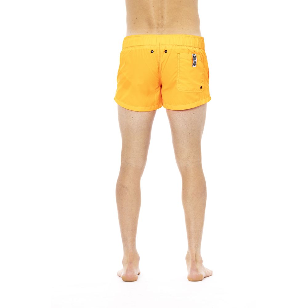 Bikkembergs Orange Swim Shorts for Men detail view