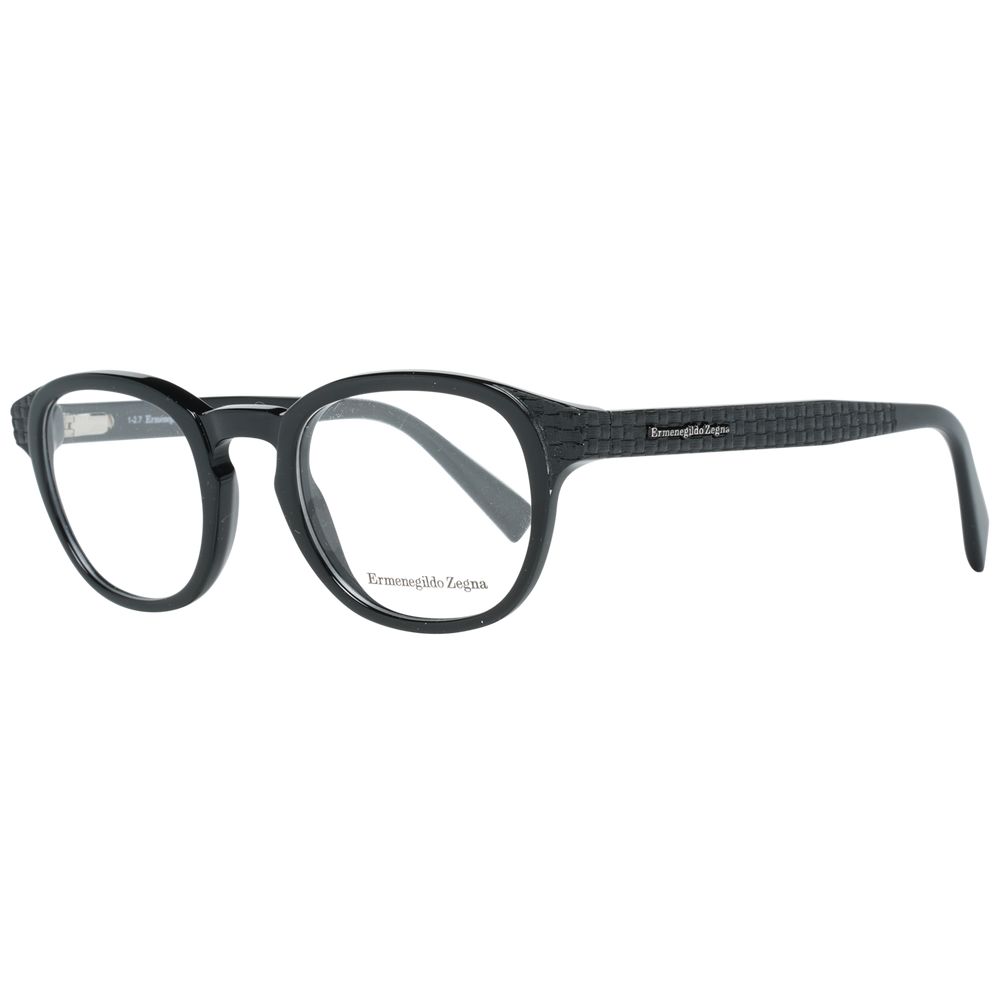 Ermenegildo Zegna Black Glasses Frames for Men