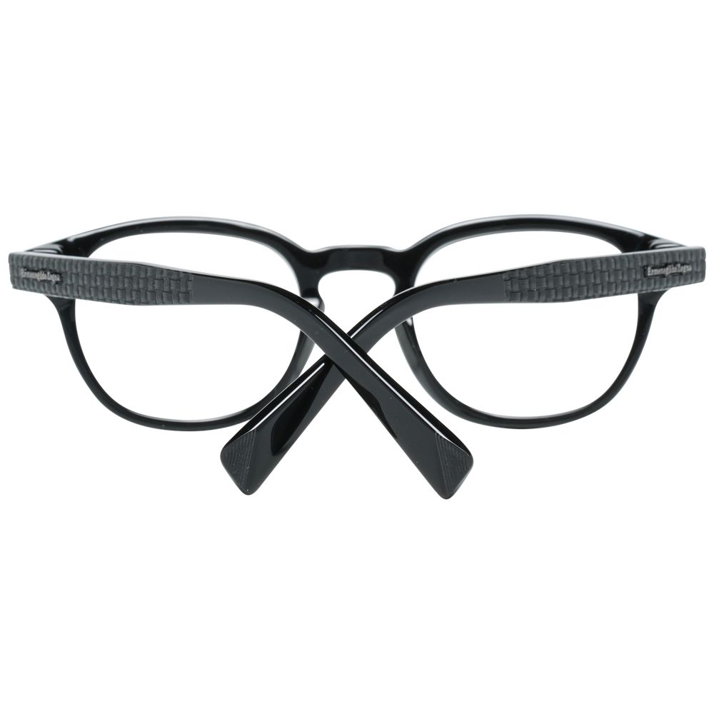 Ermenegildo Zegna Black Glasses Frames for Men detail view