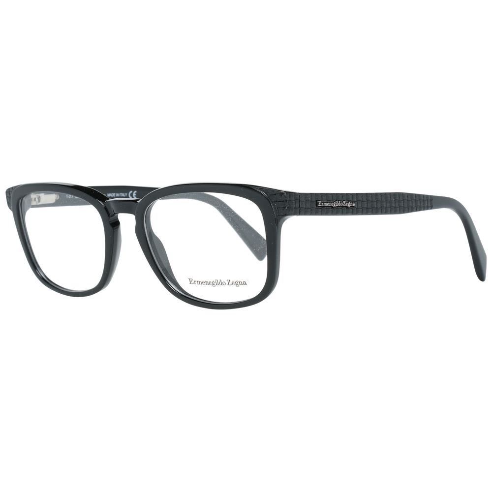 Ermenegildo Zegna Black Glasses Frames for Men