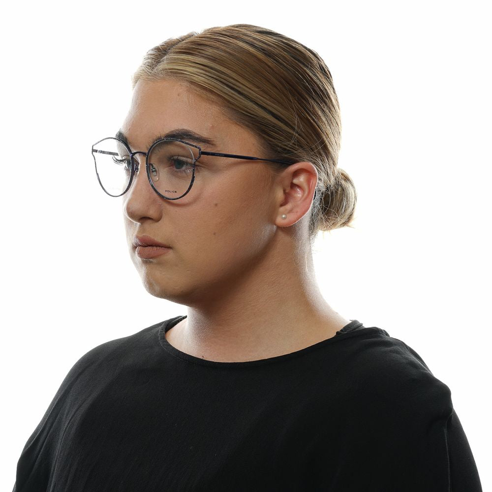 Police Blue Glasses Frames for Women side view