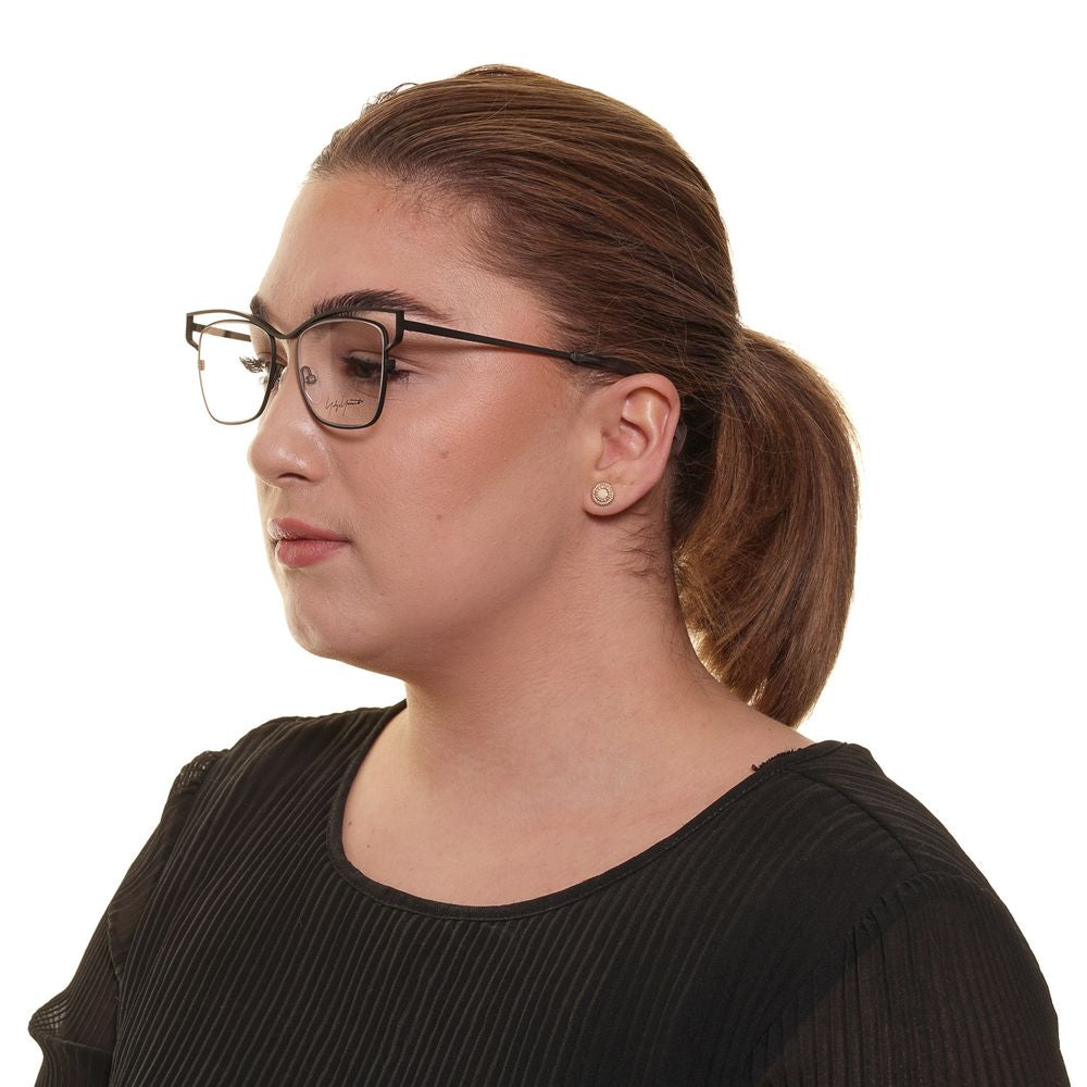 Yohji Yamamoto Grey Glasses Frames for Women side view