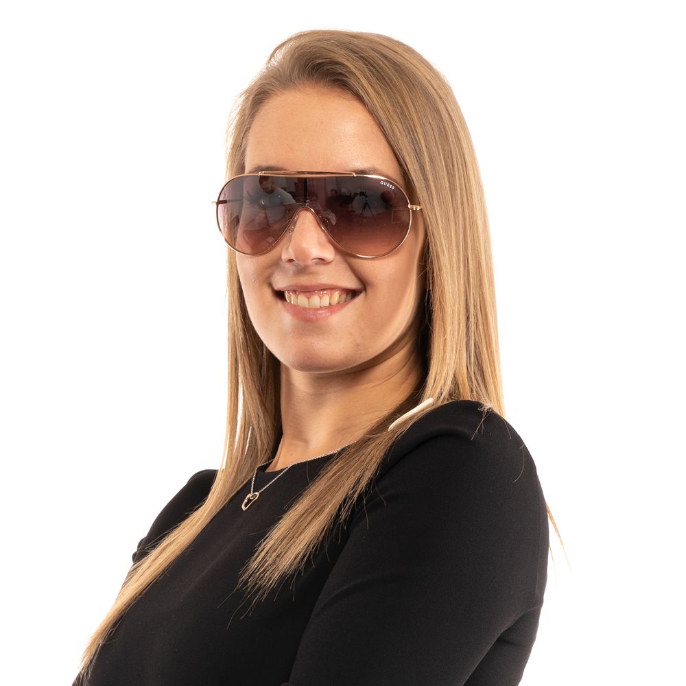 Guess Gold Sunglasses for Women side view