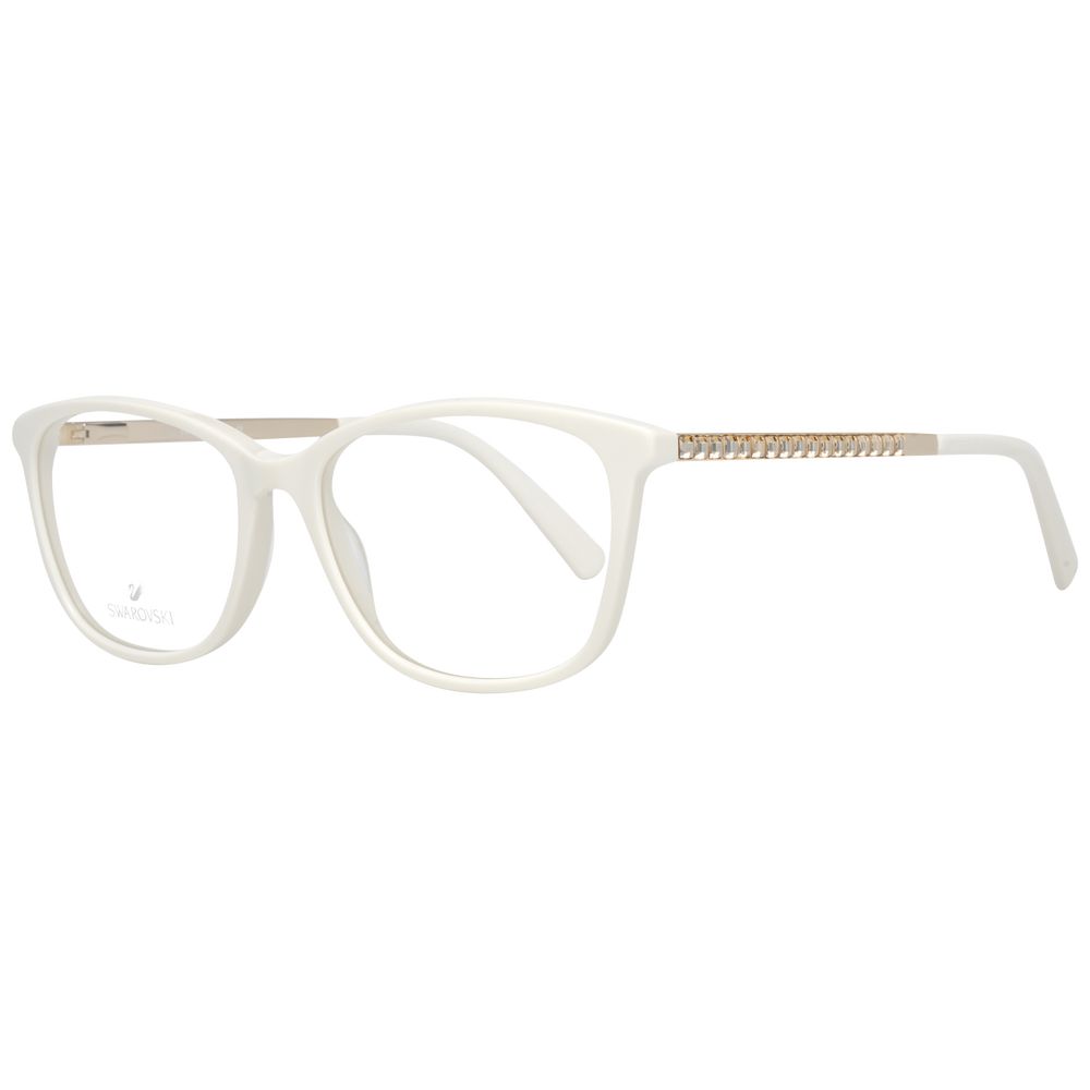 Lunettes (montures) Swarovski en métal blanc et plastique