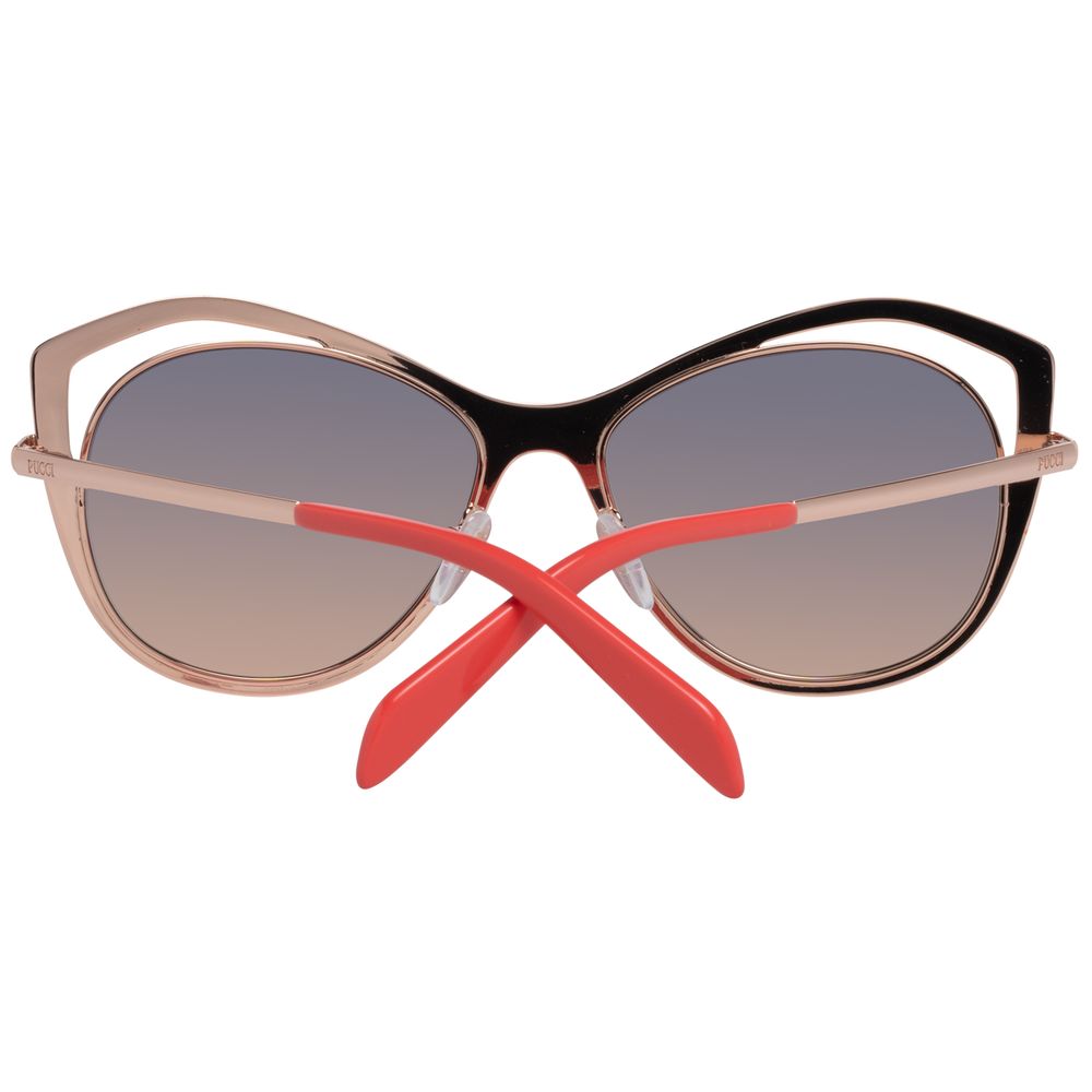 Emilio Pucci Gold Sunglasses for Women detail view