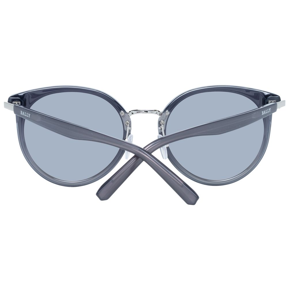 Lunettes de soleil Bally en métal gris et plastique