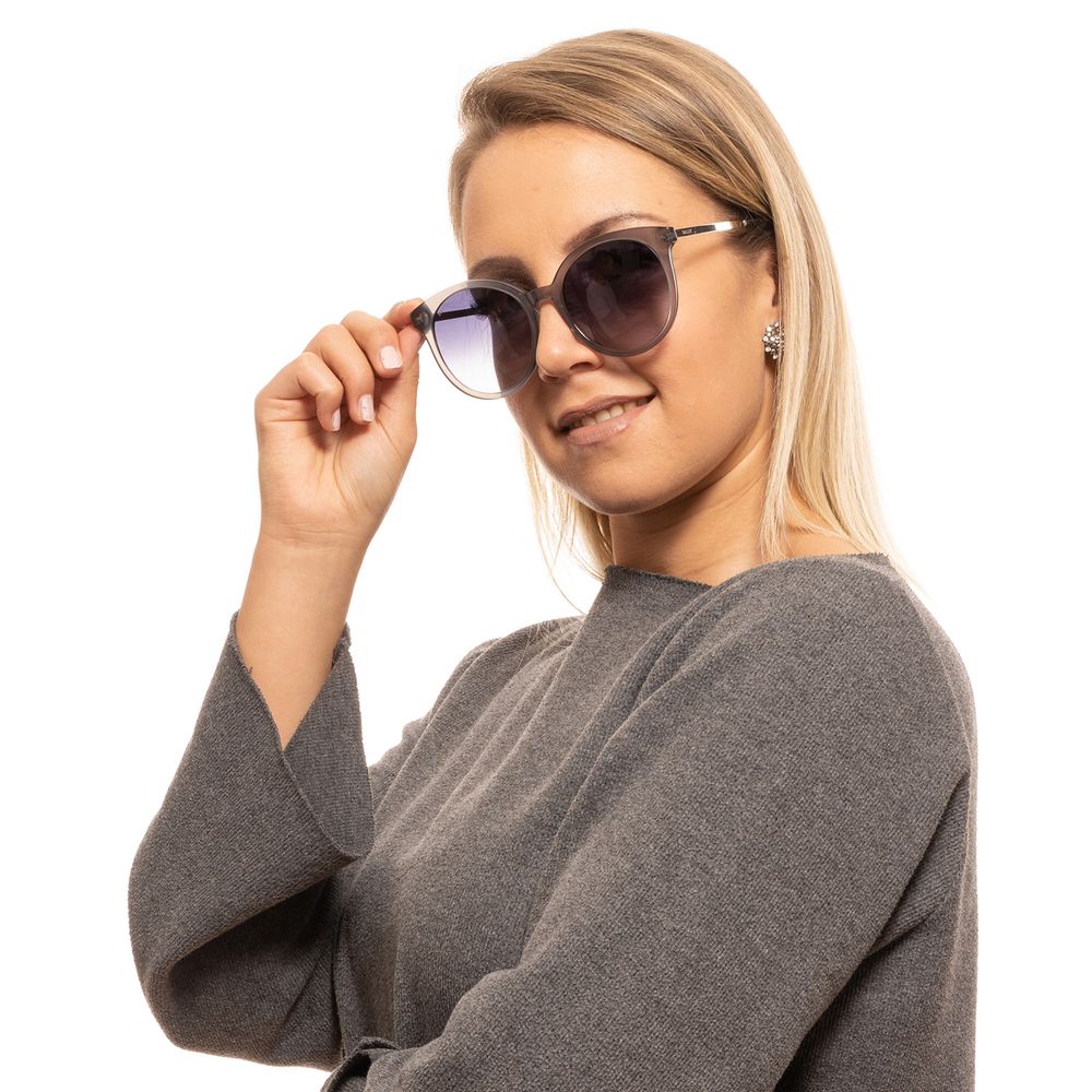 Lunettes de soleil en plastique gris Bally