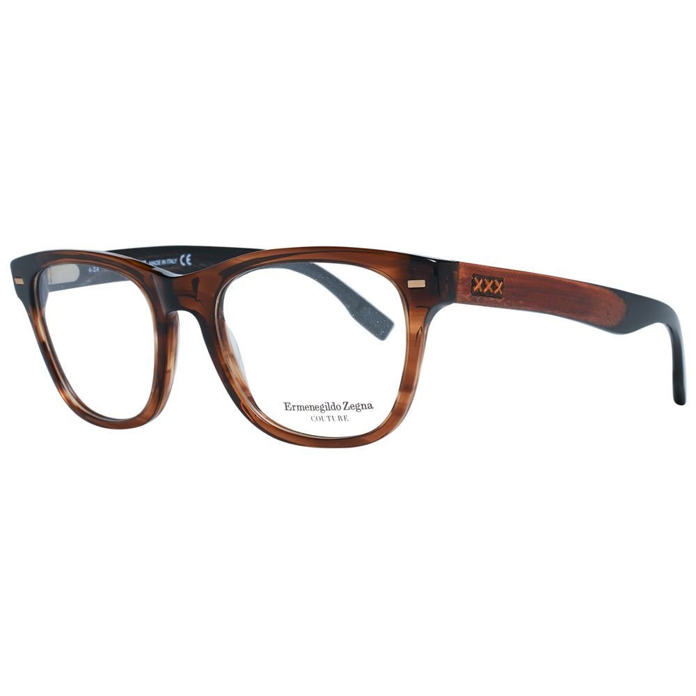 Lunettes (Monture) en plastique marron Ermenegildo Zegna