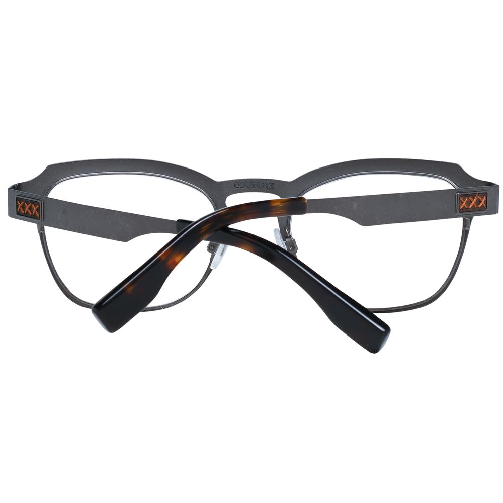 Ermenegildo Zegna Grey Glasses Frames for Men detail view