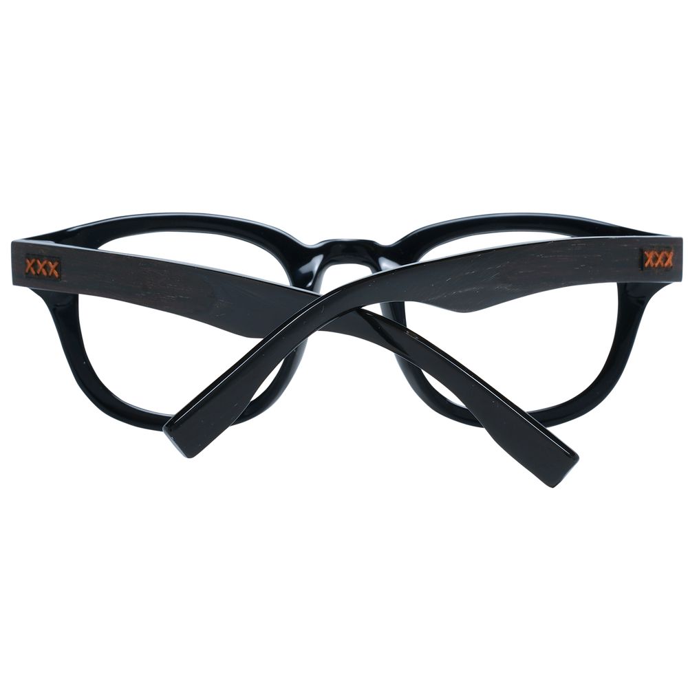 Ermenegildo Zegna Black Glasses Frames for Men detail view
