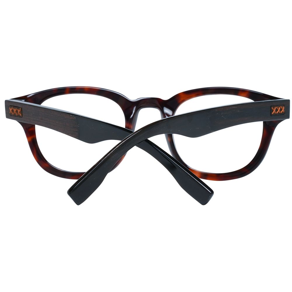 Lunettes (Monture) en plastique marron Ermenegildo Zegna