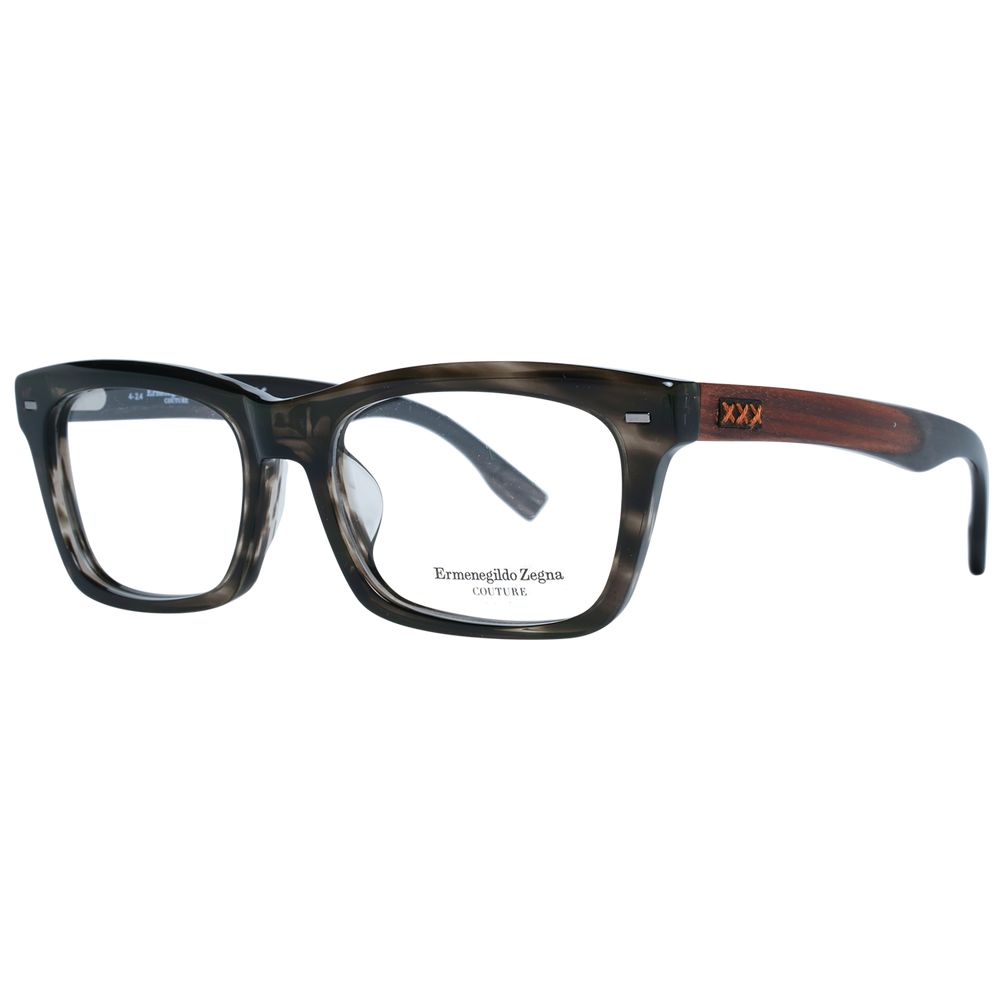 Ermenegildo Zegna Grey Glasses Frames for Men