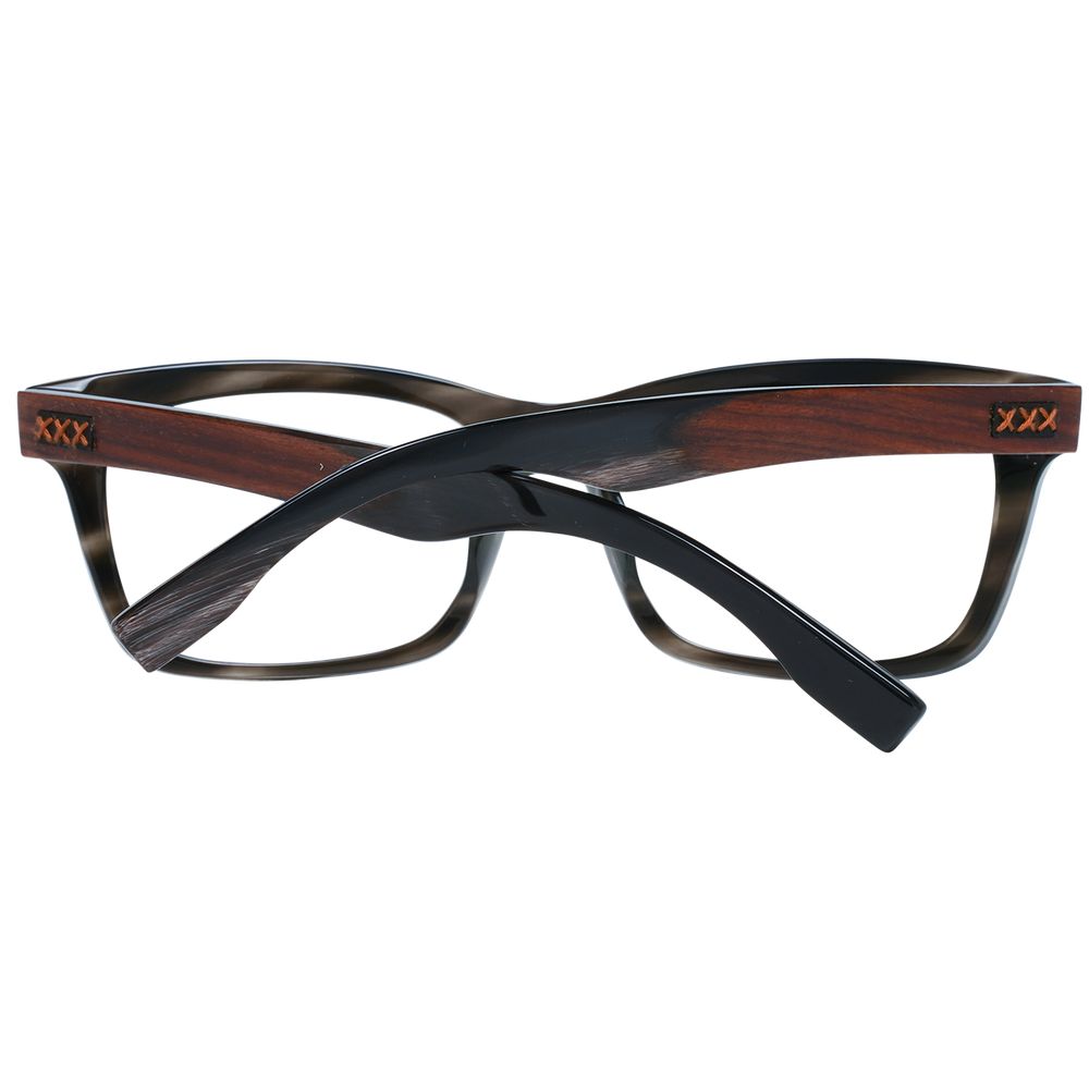 Ermenegildo Zegna Grey Glasses Frames for Men detail view