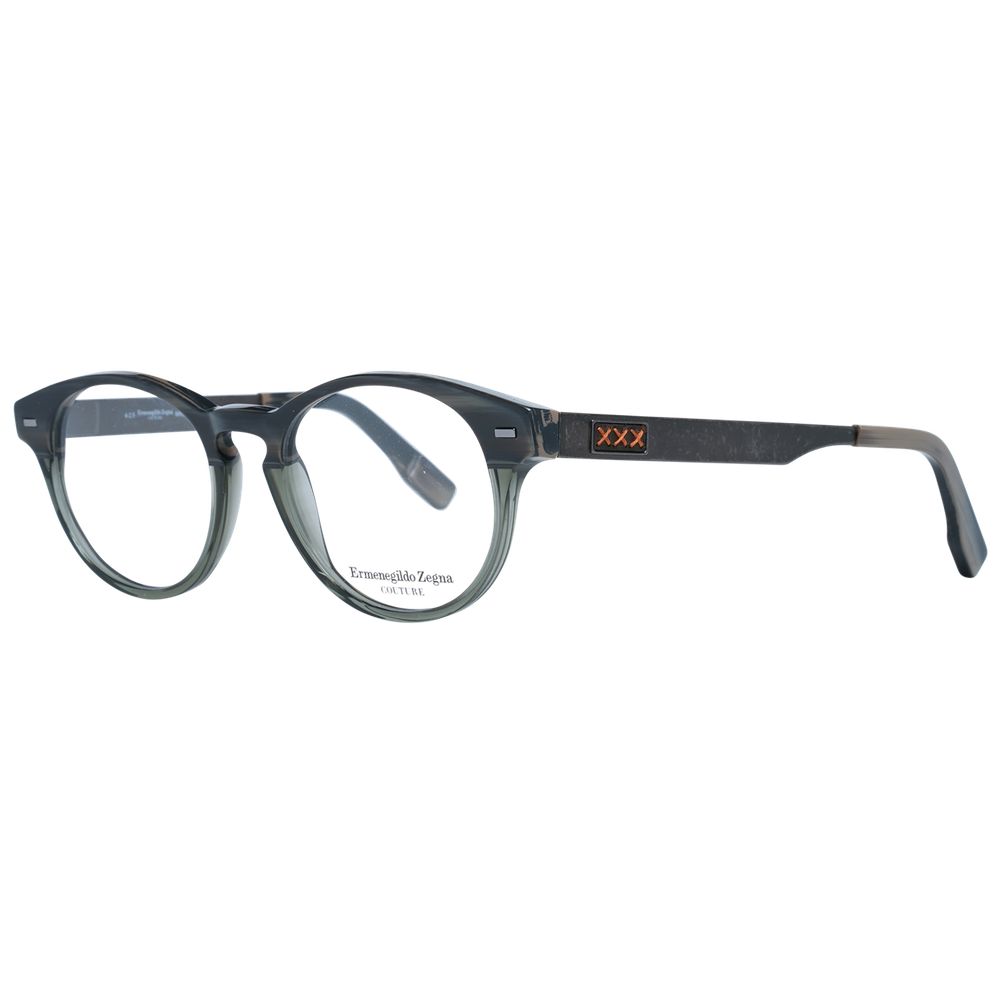 Ermenegildo Zegna Grey Glasses Frames for Men