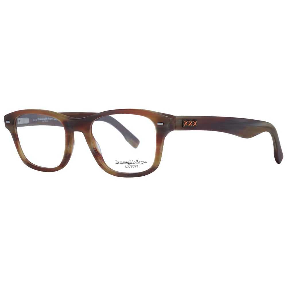 Ermenegildo Zegna Brown Glasses Frames for Men