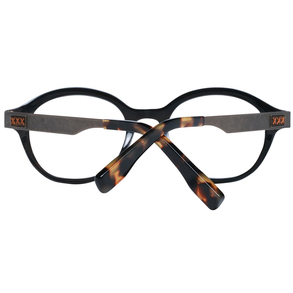 Ermenegildo Zegna Brown Glasses Frames for Men detail view