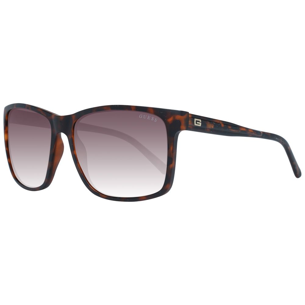 Lunettes de soleil en plastique marron Guess