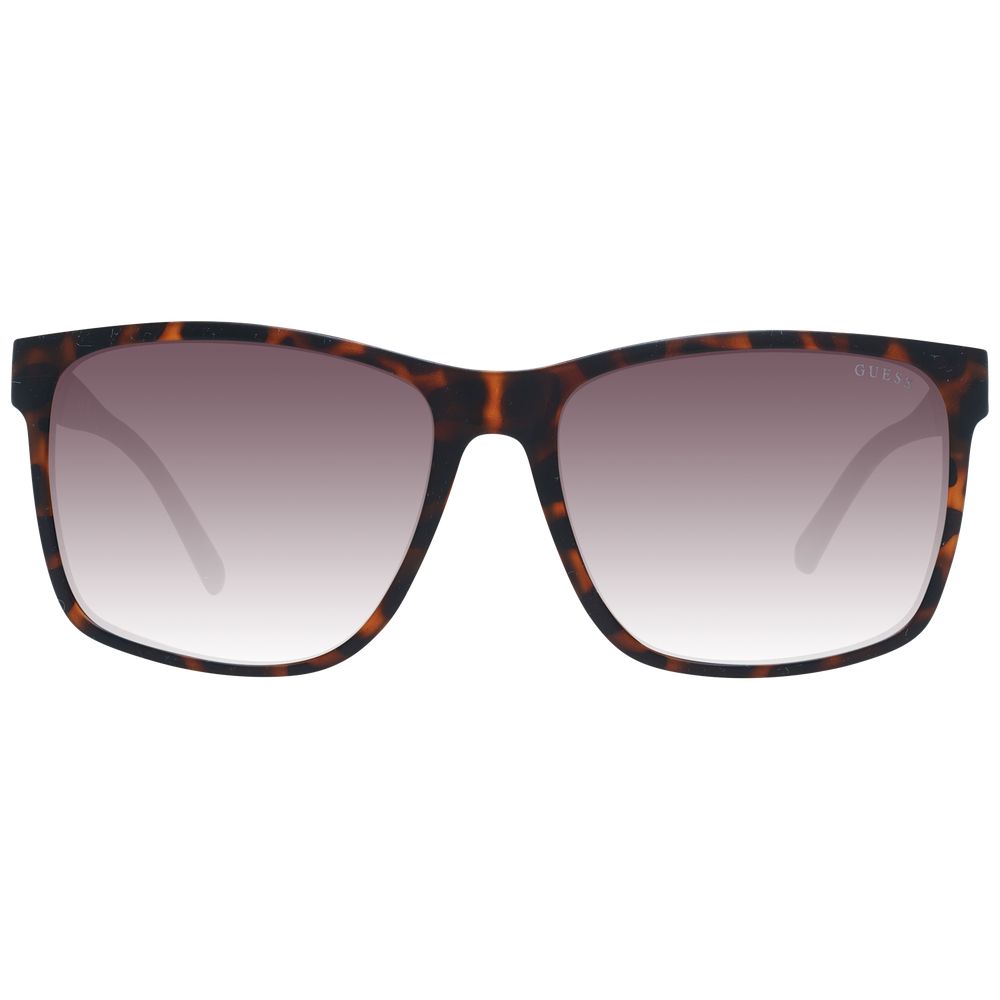 Lunettes de soleil en plastique marron Guess