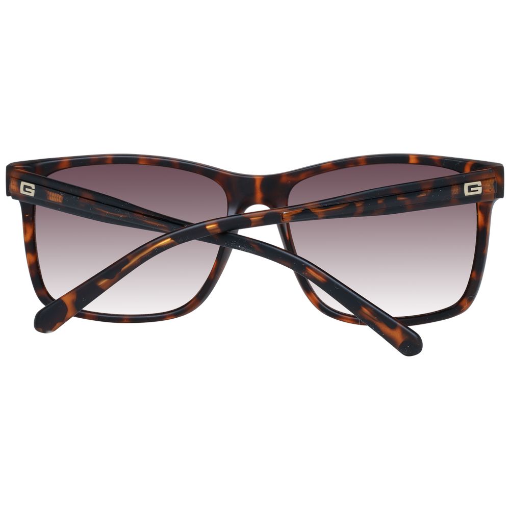 Lunettes de soleil en plastique marron Guess