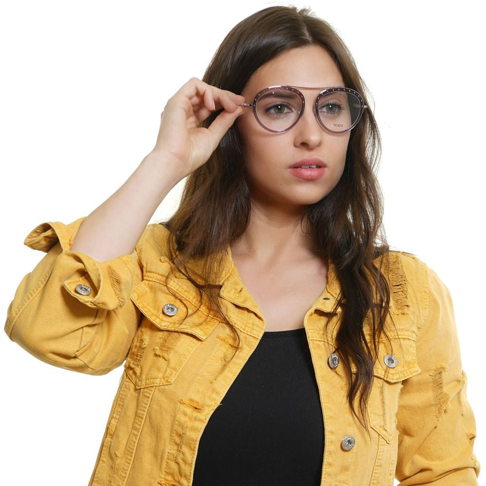 Lunettes Tod's en métal et cuir violet (Monture)