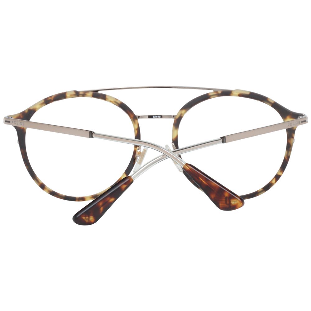 Lunettes (monture) en métal et plastique marron Police