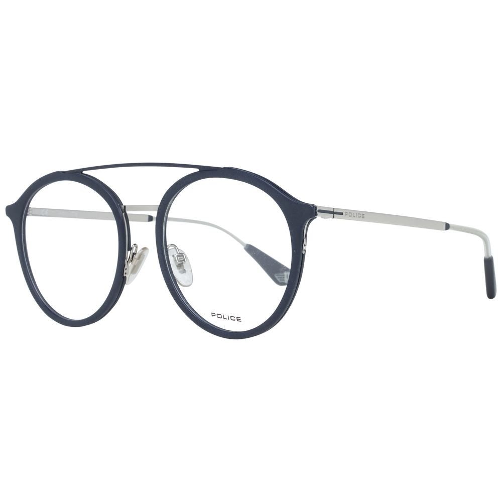 Lunettes Police en métal gris et plastique (monture)