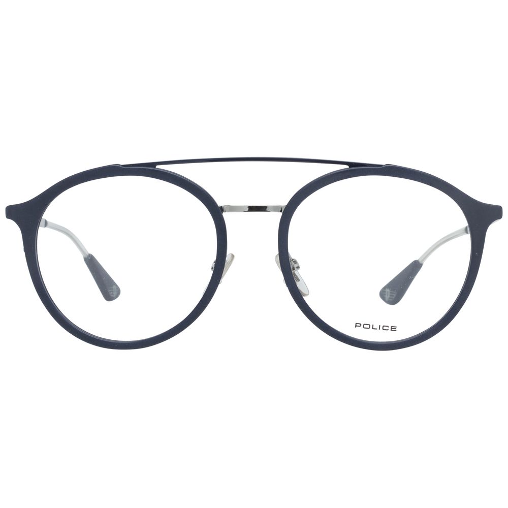 Lunettes Police en métal gris et plastique (monture)