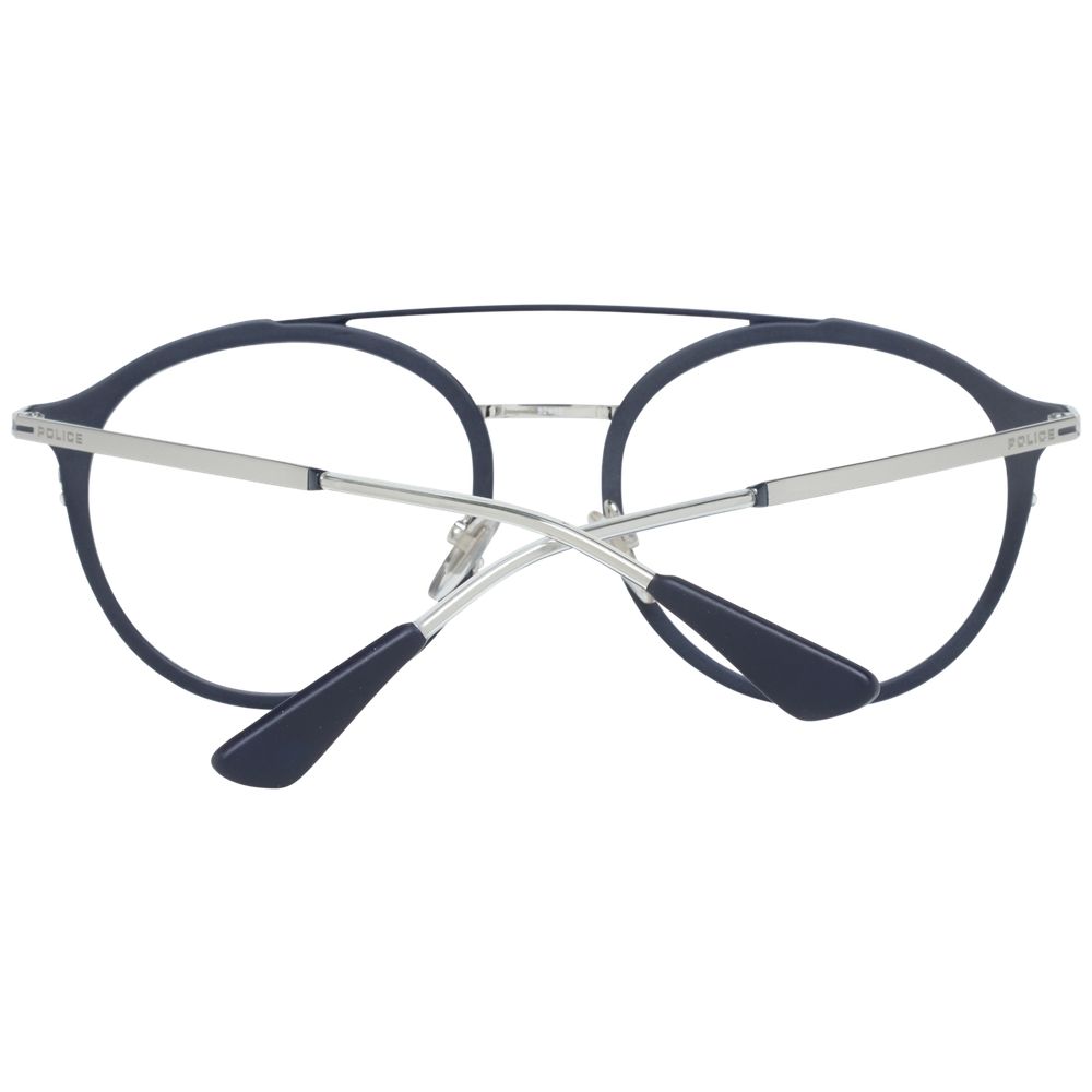 Lunettes Police en métal gris et plastique (monture)