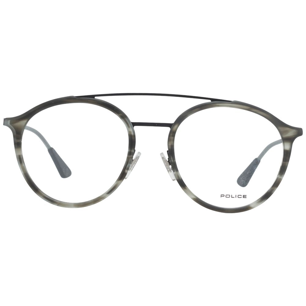 Lunettes (monture) Police en métal gris et plastique