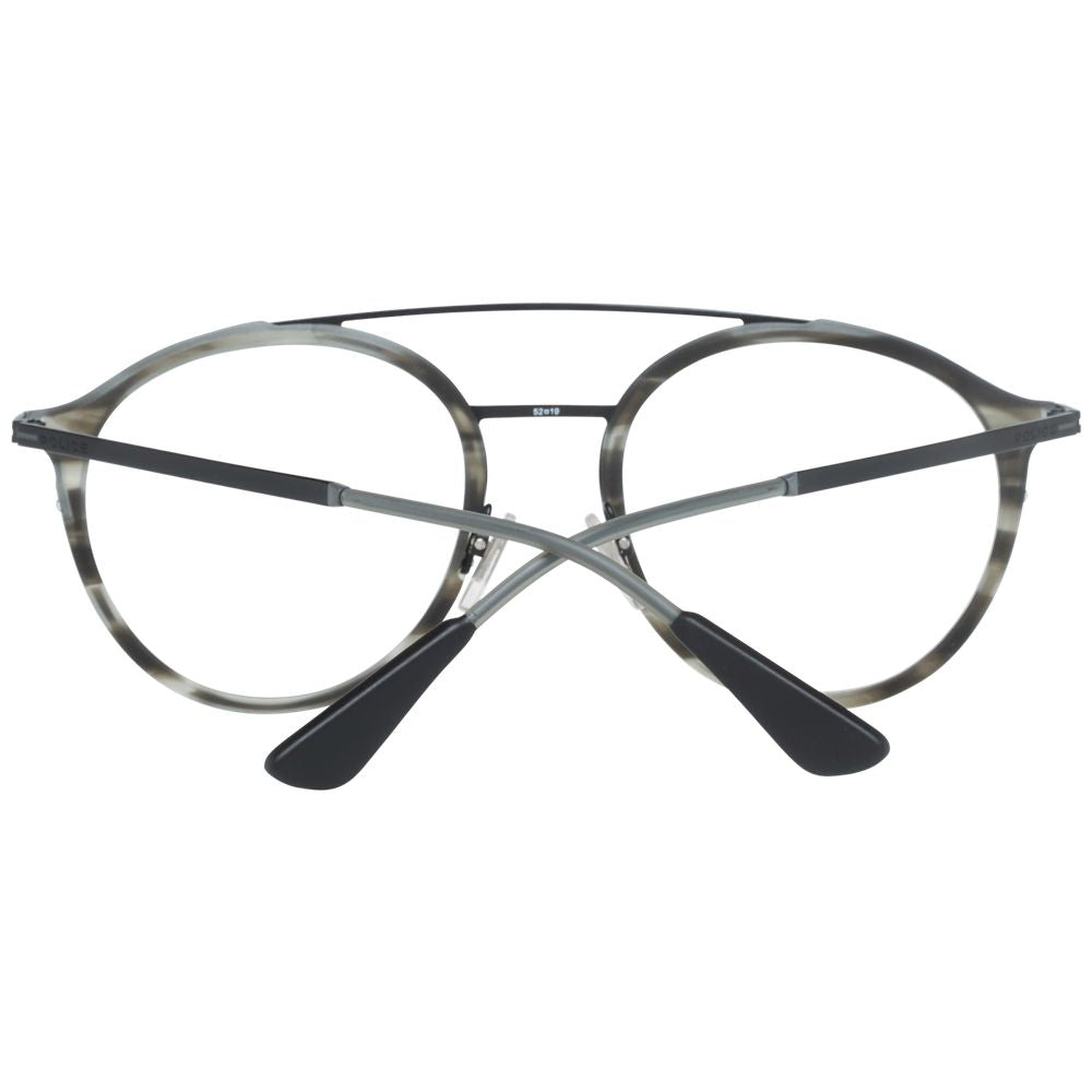 Lunettes (monture) Police en métal gris et plastique