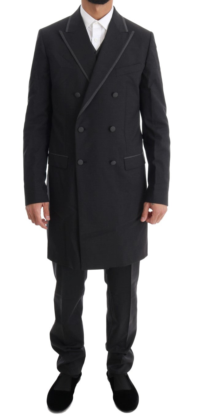 Dolce & Gabbana Grey Three Piece Suits for Men