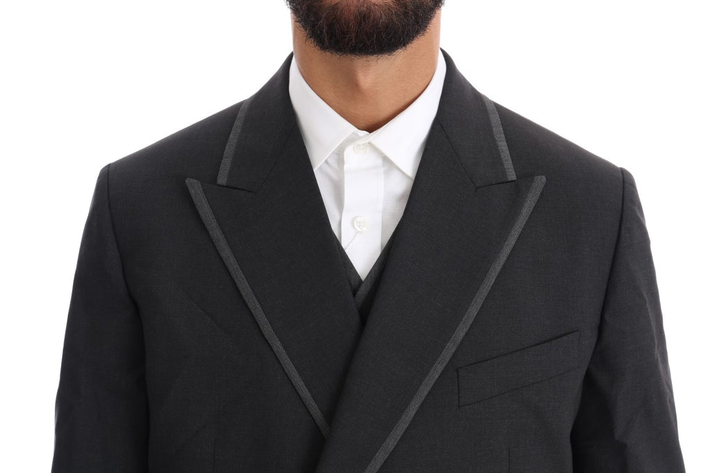 Dolce & Gabbana Grey Three Piece Suits for Men additional view