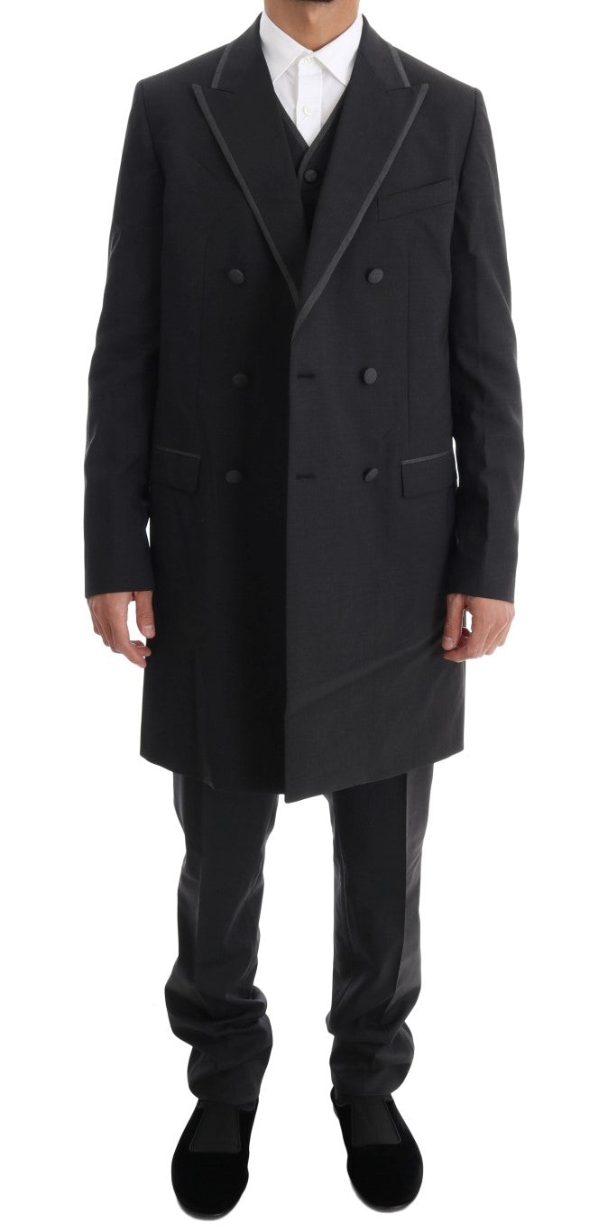 Dolce & Gabbana Grey Three Piece Suits for Men additional view