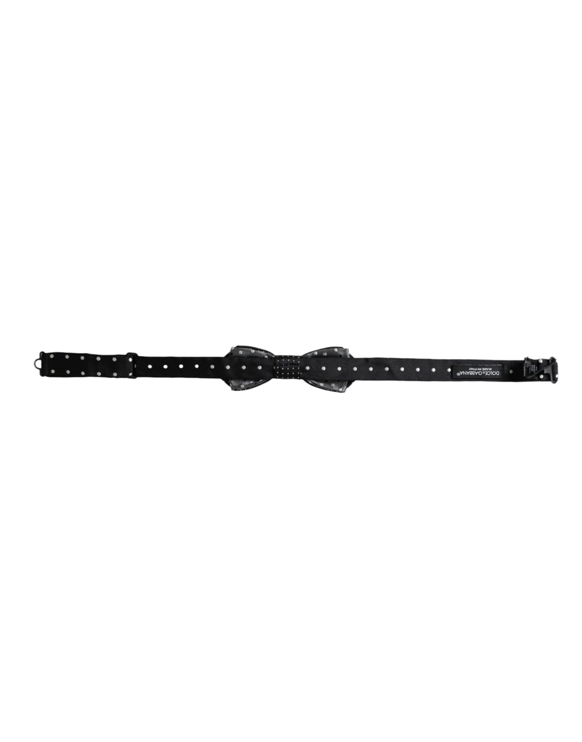 Dolce & Gabbana Black Bowties for Men side view