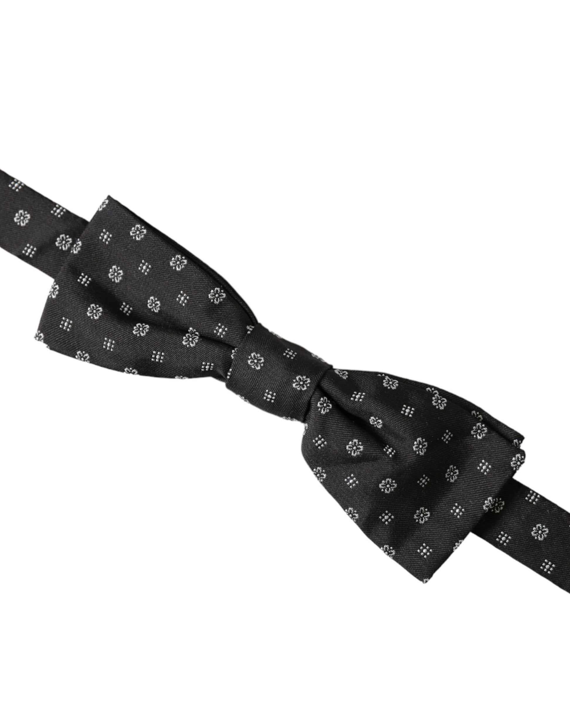 Dolce & Gabbana Black Bowties for Men detail view