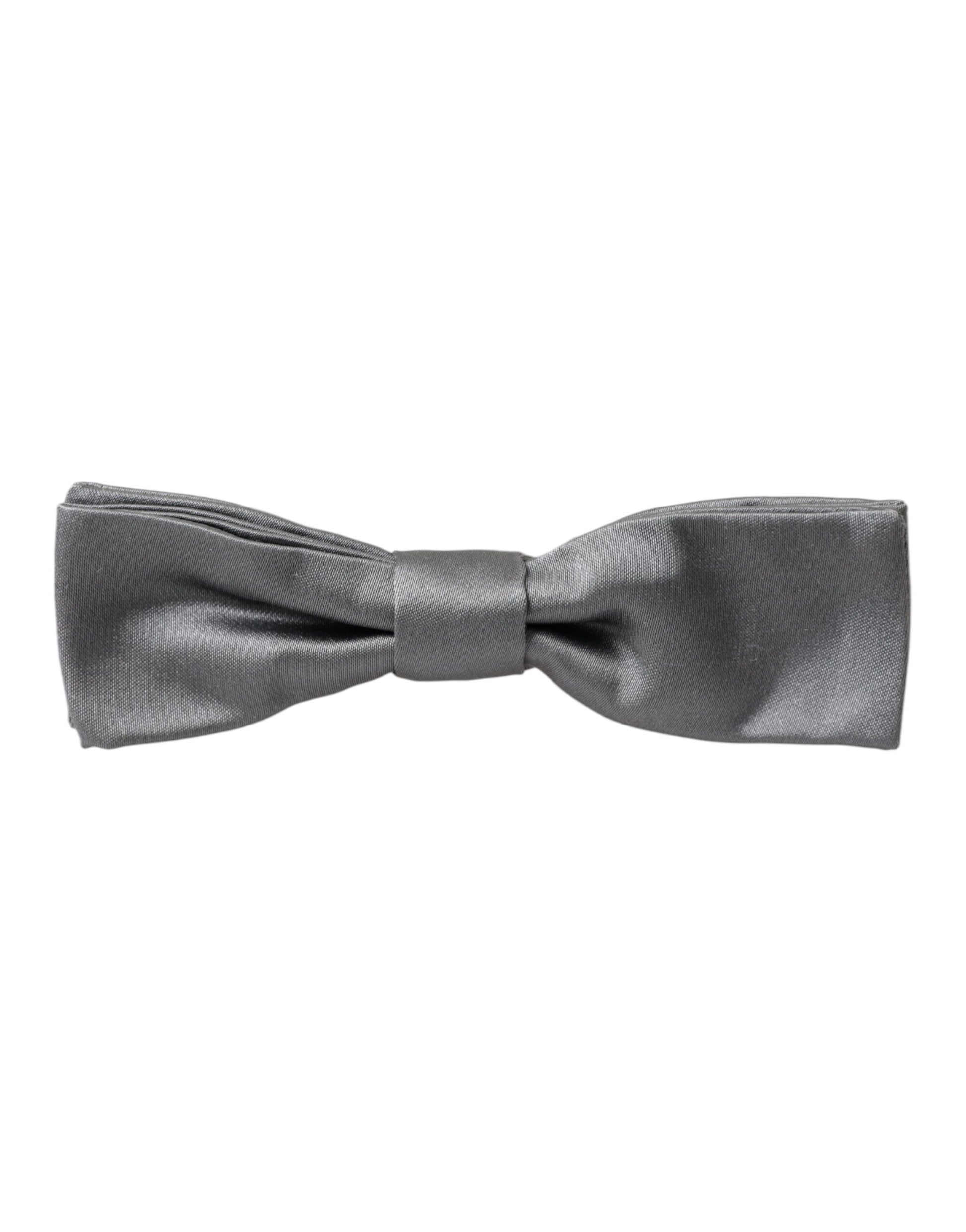 Dolce & Gabbana Grey Bowties for Men side view