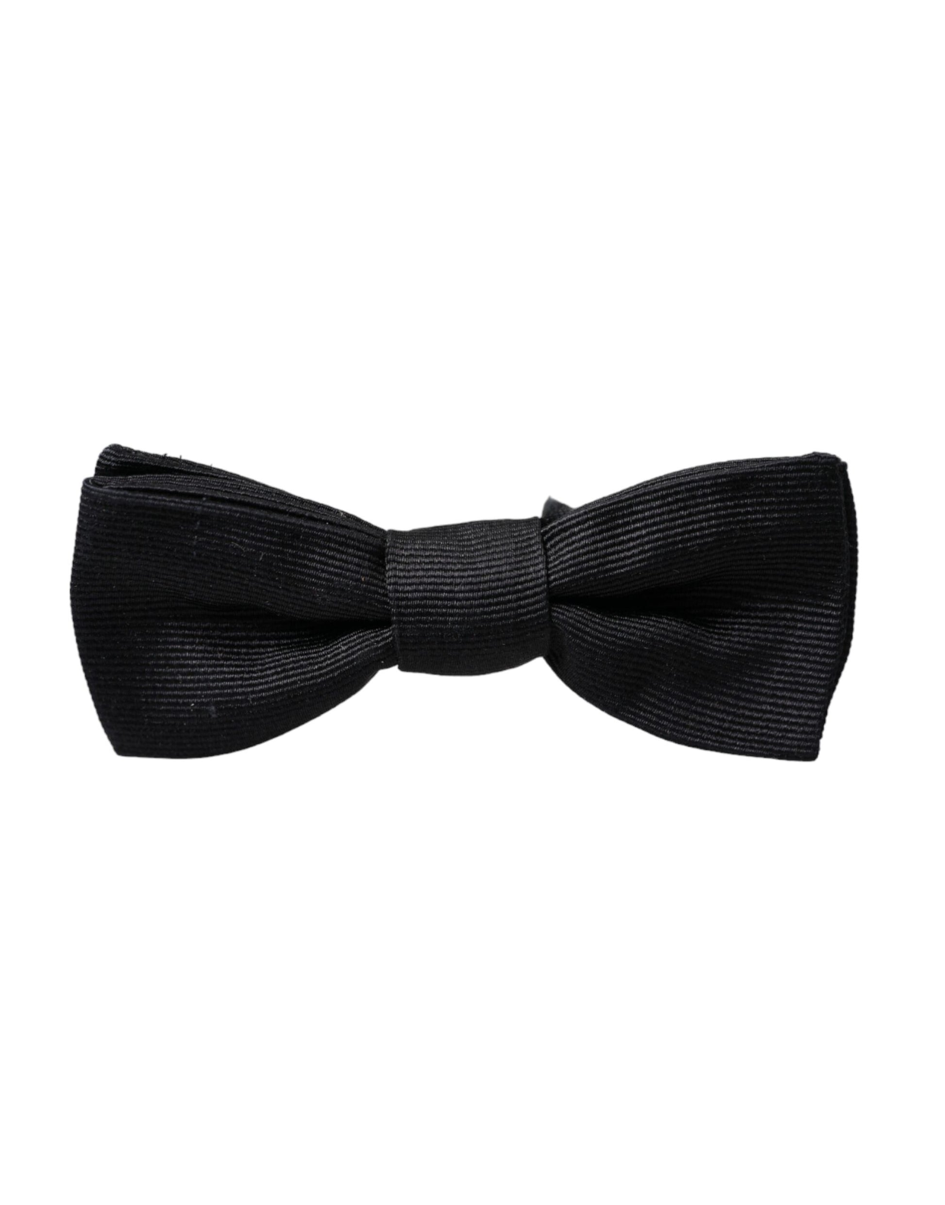 Dolce & Gabbana Black Bowties for Men side view