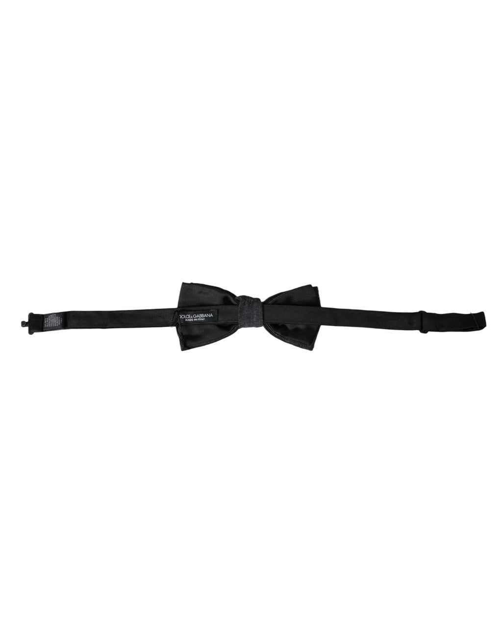 Nœud papillon pour homme en soie gris foncé réglable Dolce & Gabbana