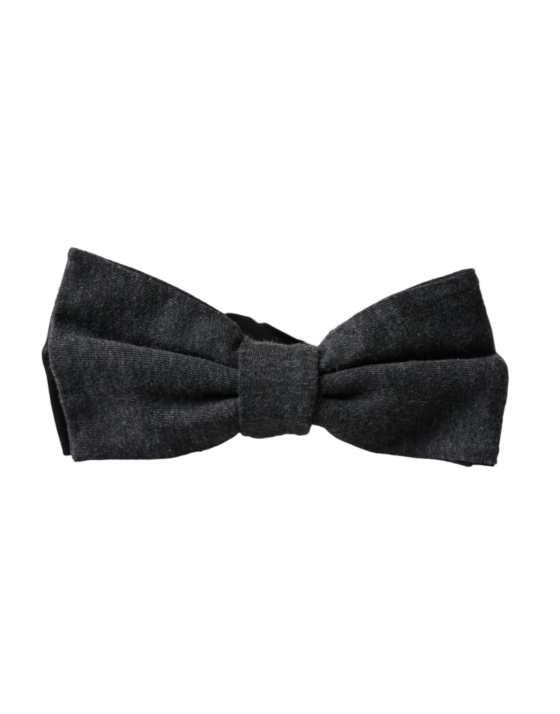 Nœud papillon pour homme en soie gris foncé réglable Dolce & Gabbana