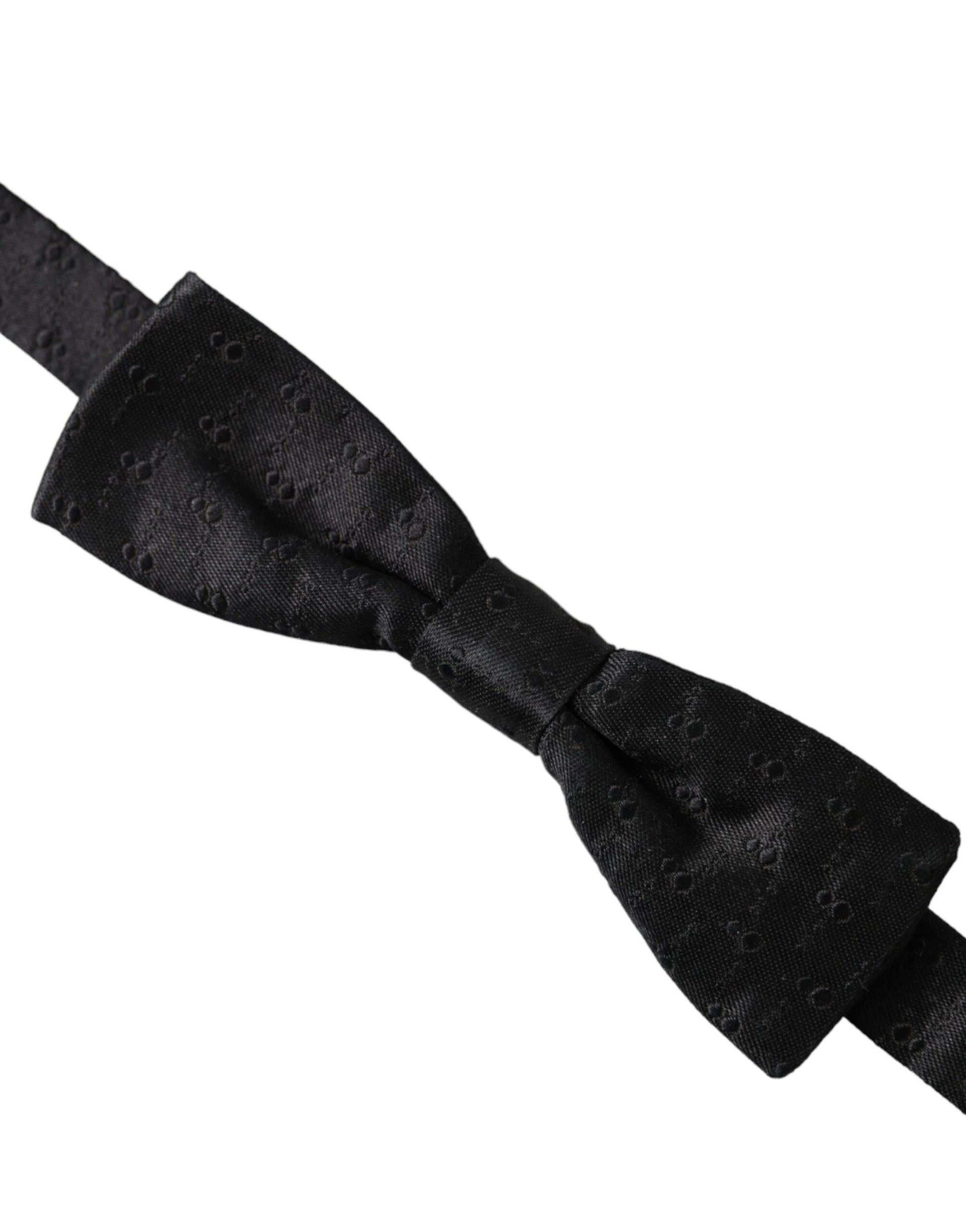 Dolce & Gabbana Black Bowties for Men detail view