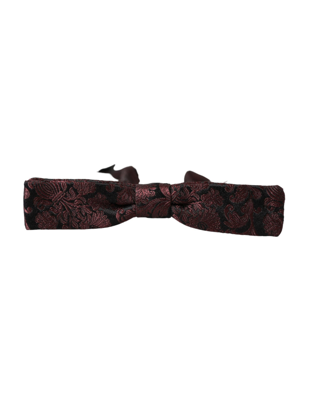 Dolce & Gabbana Maroon Bow Tie for Men side view
