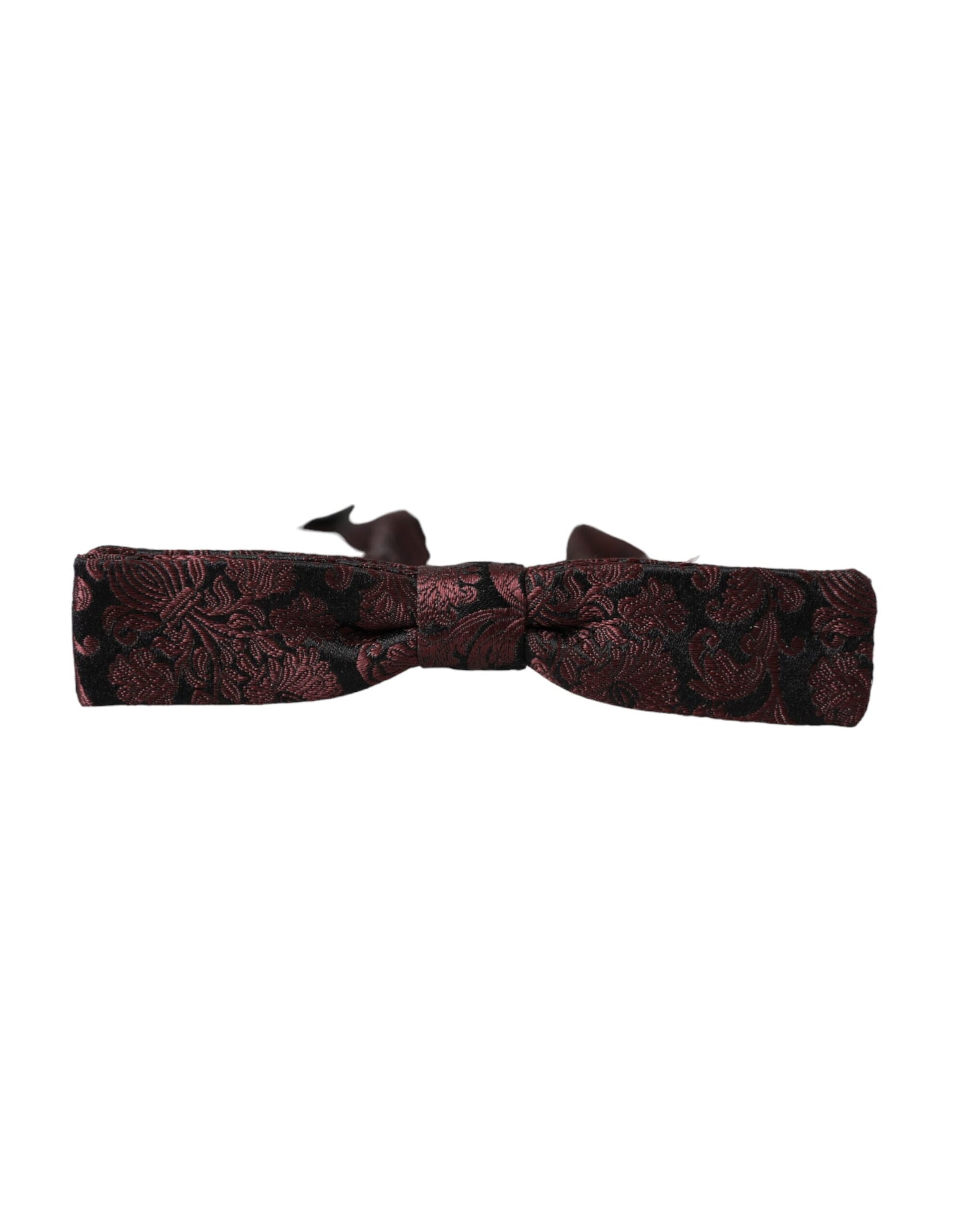Dolce & Gabbana Maroon Bow Tie for Men side view